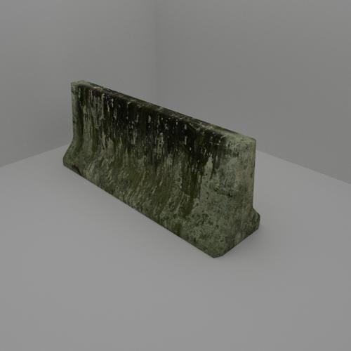 Dirty concrete barrier (cycles) preview image